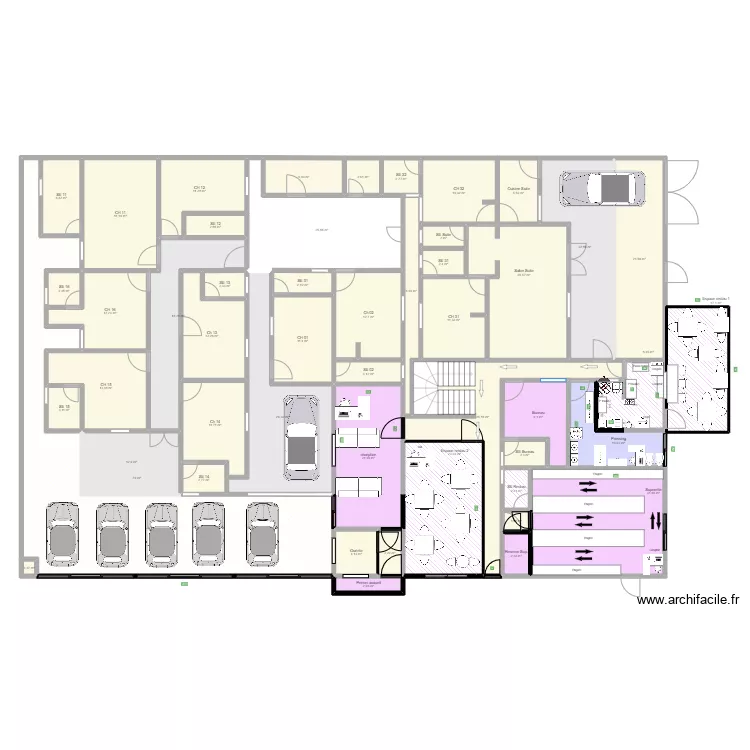 5-Complexe Bouaké VF. Floor plan with 5-Complexe Bouaké VF. Floor plan with