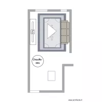 our living + kitchen