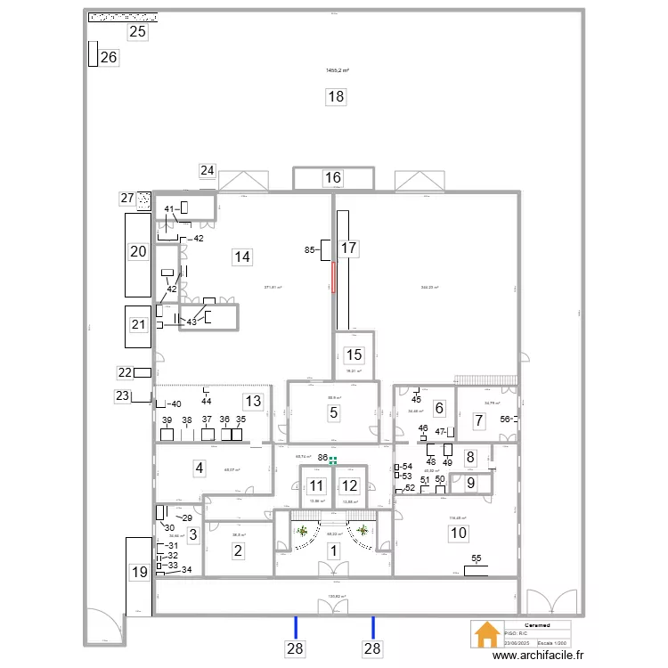 Mapa Arruda R/C L.I.. Floor plan with 