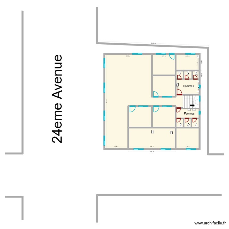 Yannick buyenzi 2eme etage. Floor plan with 0 room and 0 m2