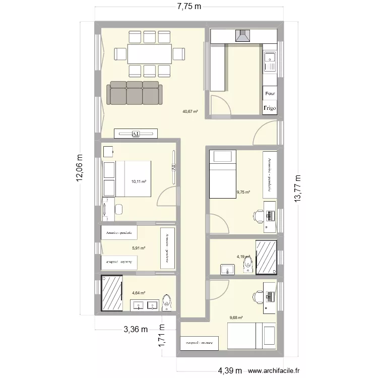 PLANO 2.0. Floor plan with 7 and 85 m² PLANO 2.0. Floor plan with 7 and 85 m²