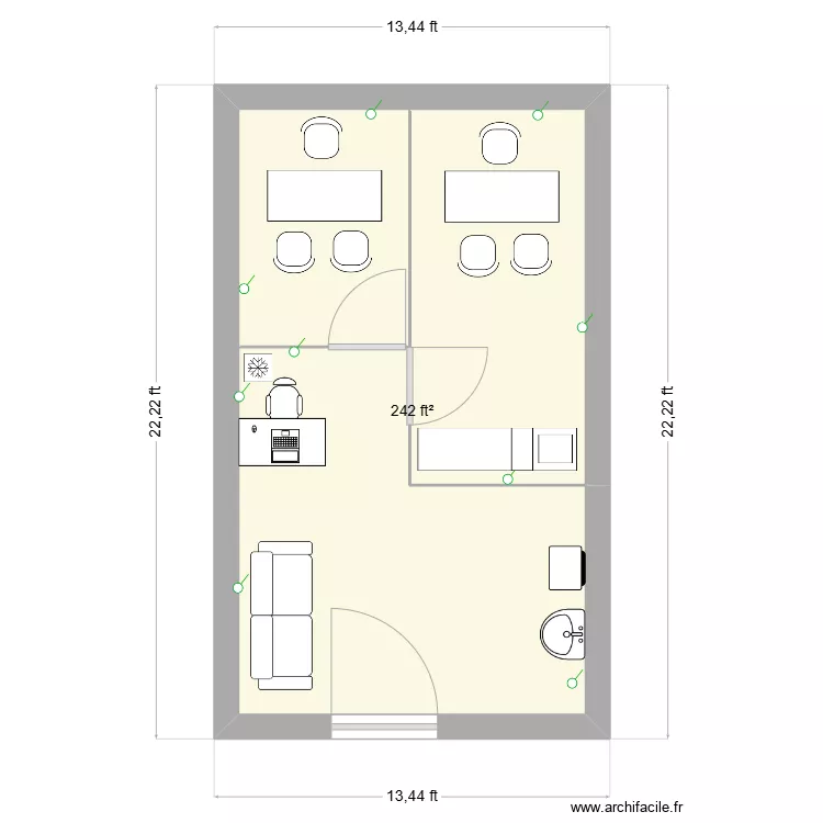 clinic2. Floor plan with 