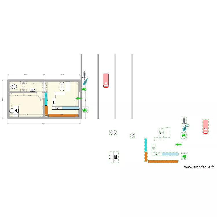 PLAN1. Floor plan with 
