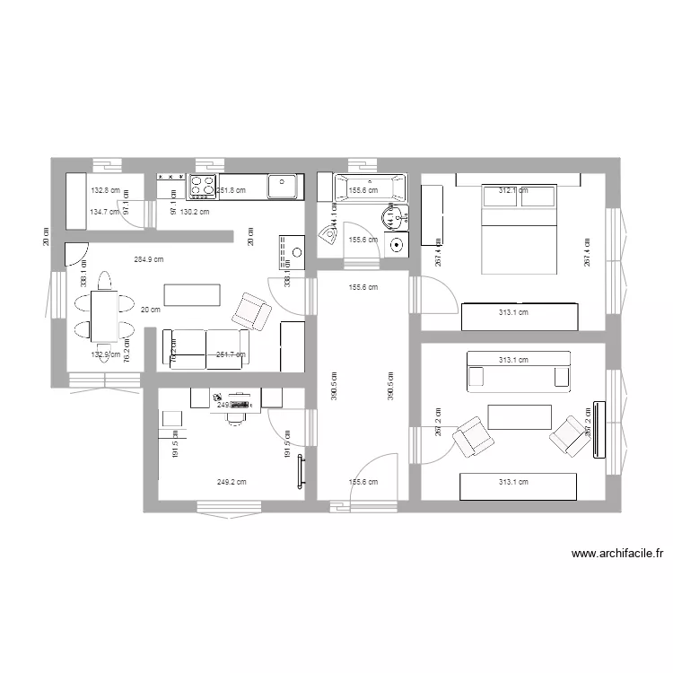 moja kuca. Floor plan with 