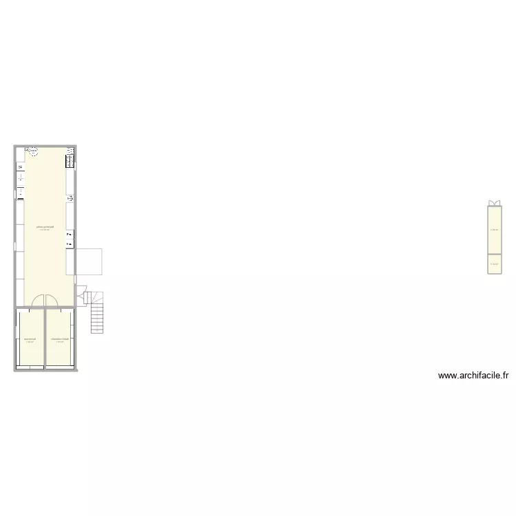 cuisine quentin. Floor plan with 