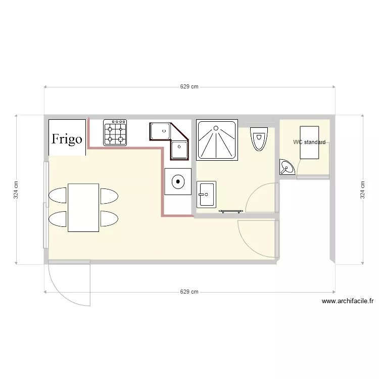 farouk karit cuisine. Floor plan with 