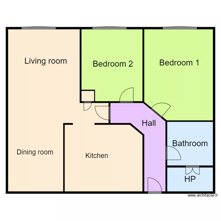 Plan 14. Floor plan with 
