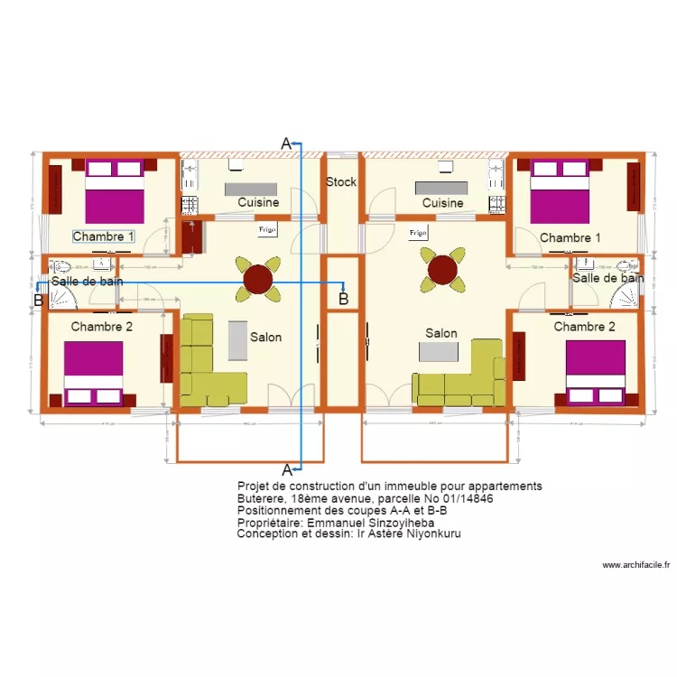 musalac coupes. Floor plan with 