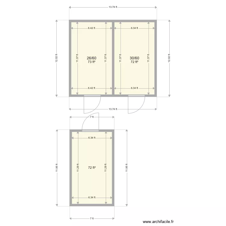 Labofine. Floor plan with 