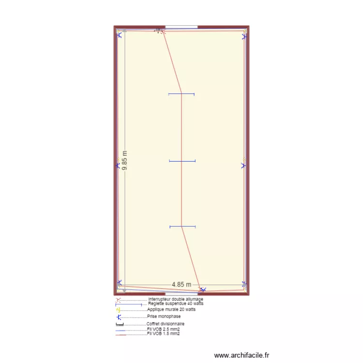 kadede paillotte. Floor plan with 
