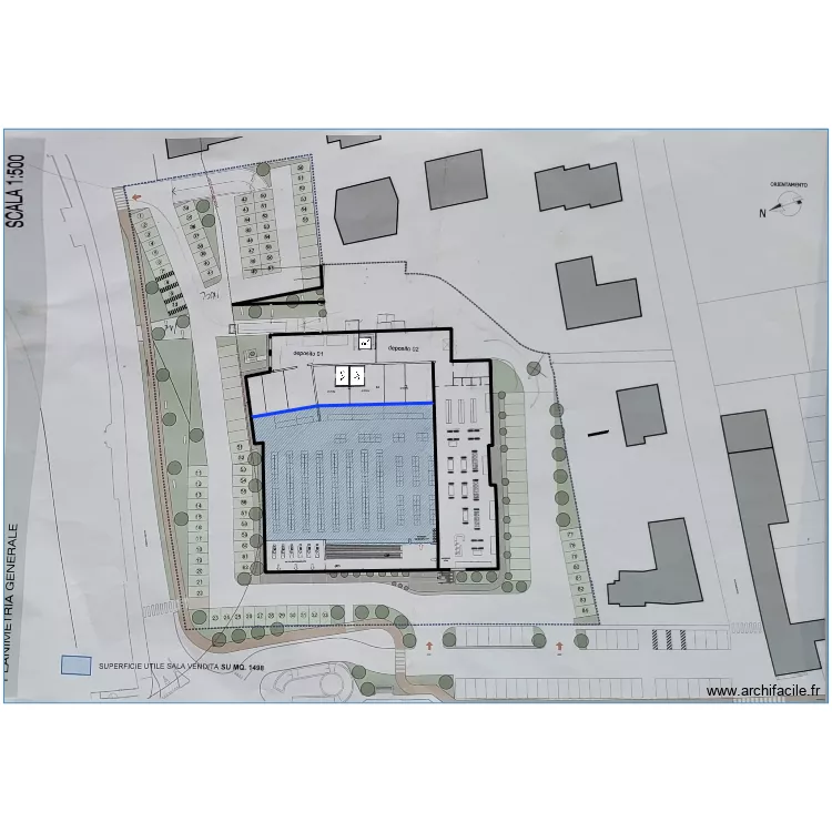 gennaio 1644. Floor plan with 