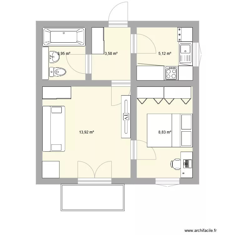 G&oacute;rczewska 82. Floor plan with 