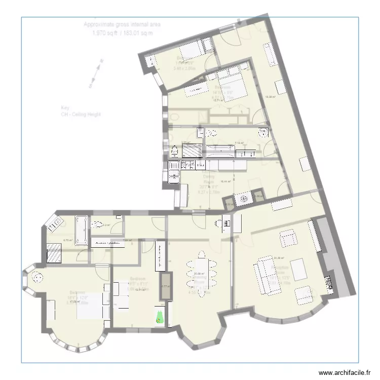 FitzJames 15. Floor plan with FitzJames 15. Floor plan with