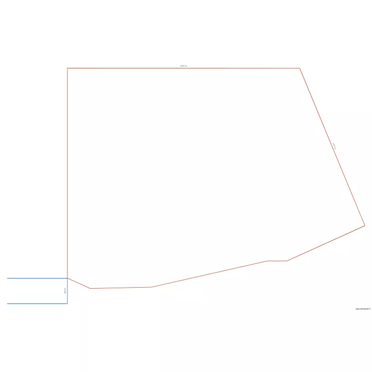parcelle Ruragaragaza passage. Floor plan with 