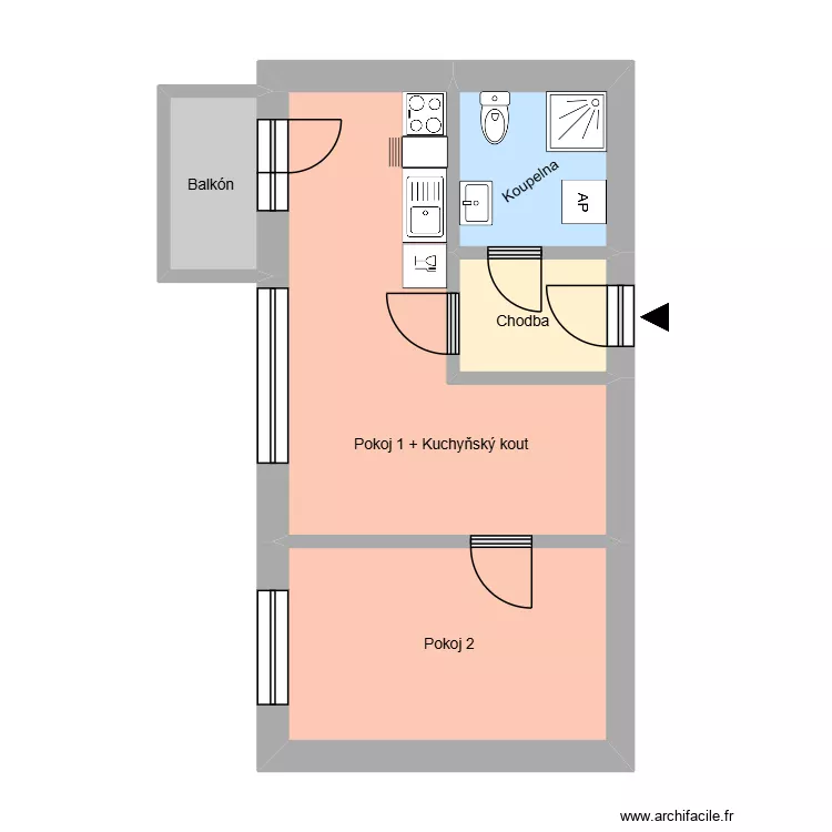 Kapit&aacute;na Jasioka 742, byt 3. Floor plan with 9  and 158 m²