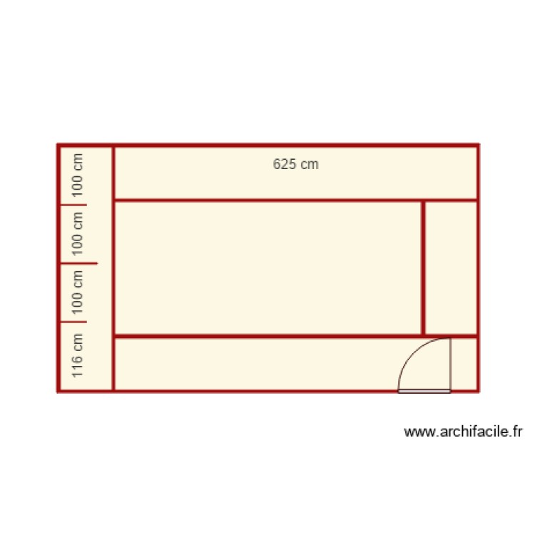 salle rouge. Floor plan with 0 room and 0 m2
