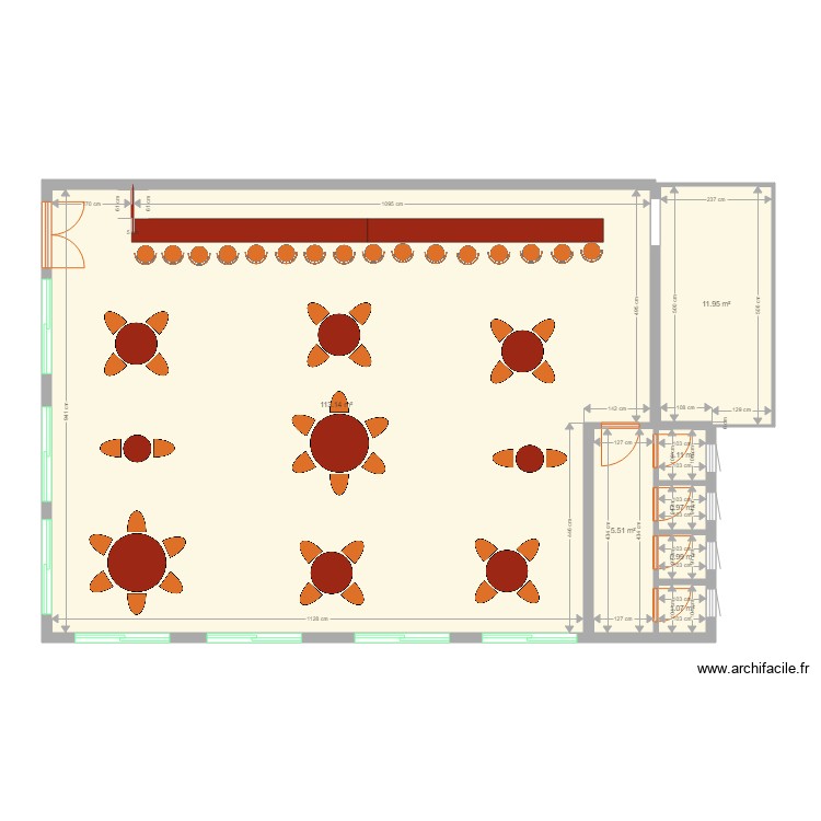 kadede snack bar. Floor plan with 0 room and 0 m2