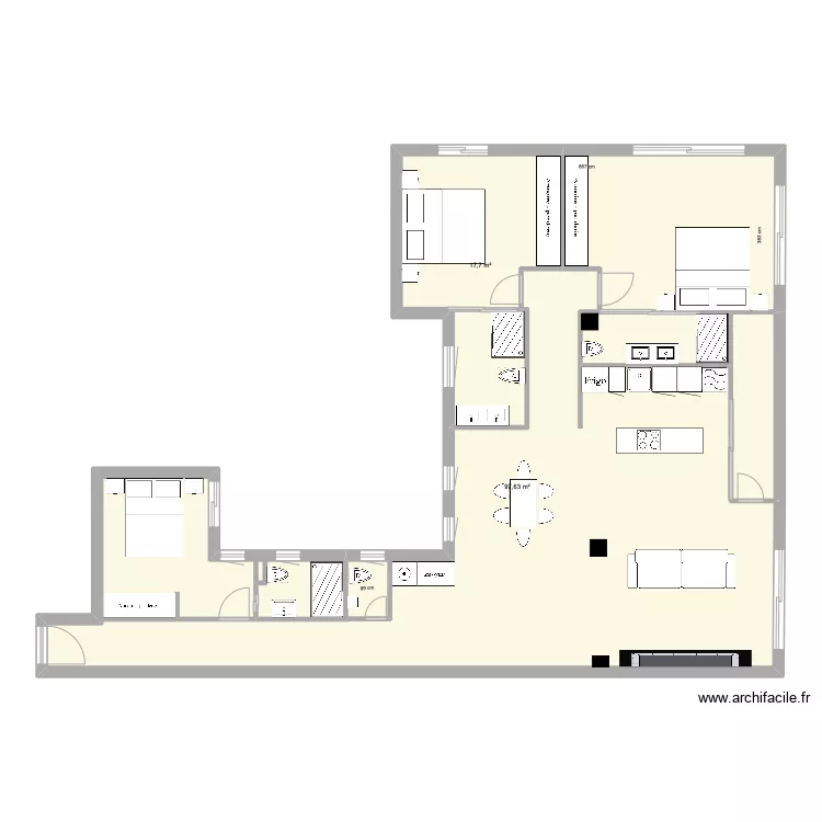 lagasca 27 5&ordm; piso 6. Floor plan with 