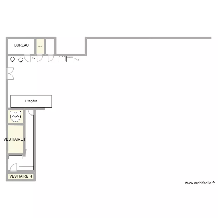 MAISON OBRINGER. Floor plan with 4  and 20 m²