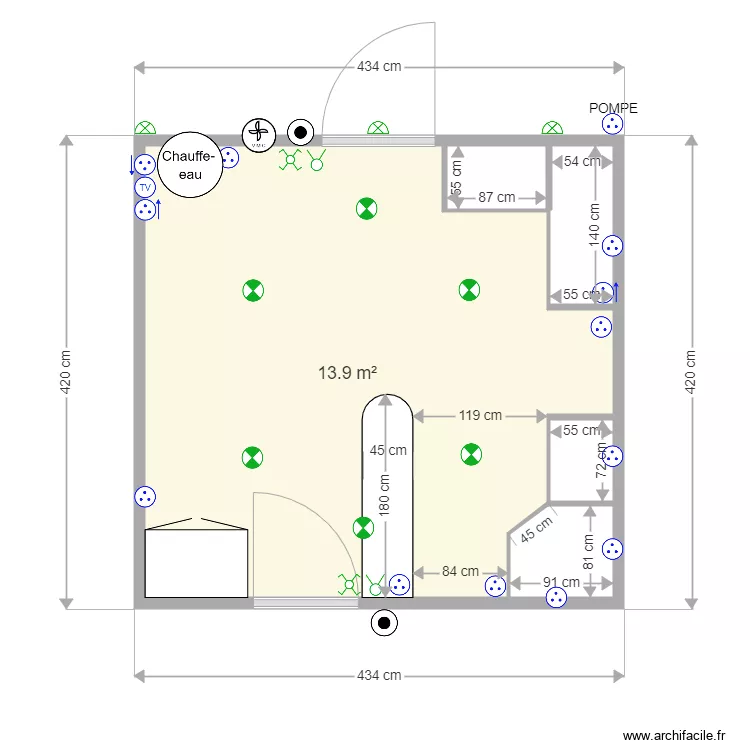 CUISINE ELEC 1. Floor plan with 