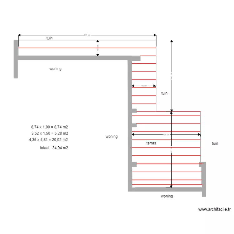 terras twinson. Floor plan with 