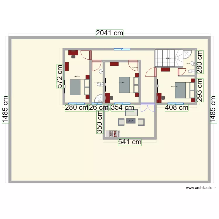 kanyosha chanel etage. Floor plan with 