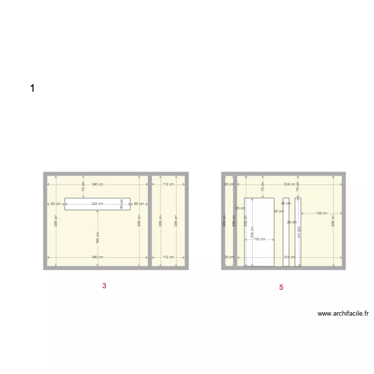 facades 3 Y 5. Floor plan with facades 3 Y 5. Floor plan with