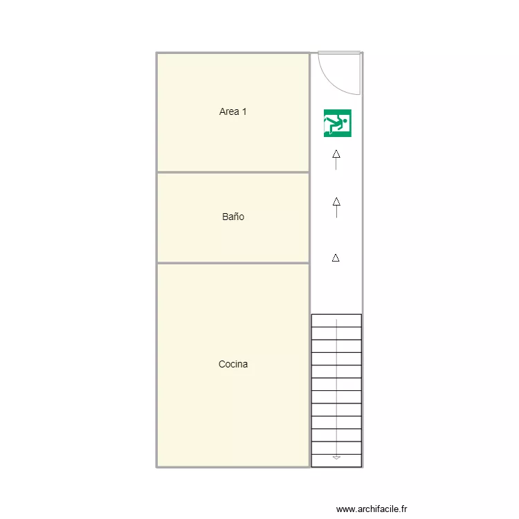 Piso 1. Floor plan with 