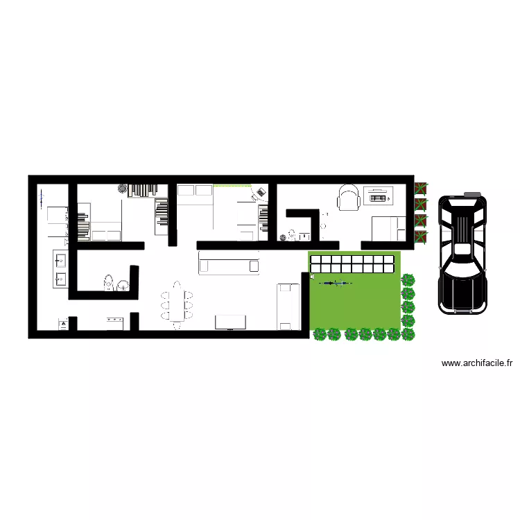 Plano. Floor plan with 