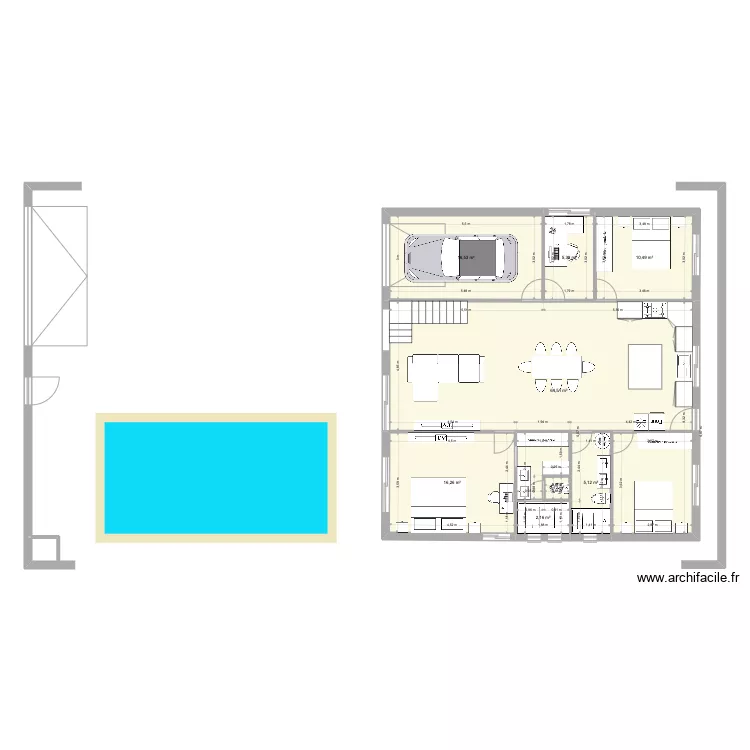 Maison 6 jpc. Floor plan with 