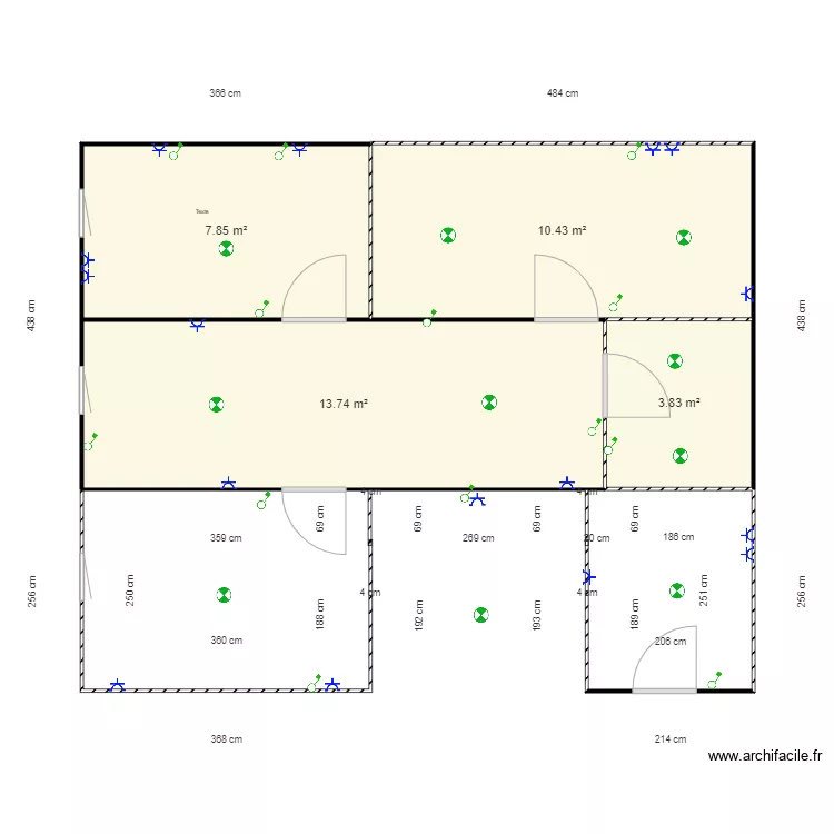 Pedrezuela. Floor plan with 