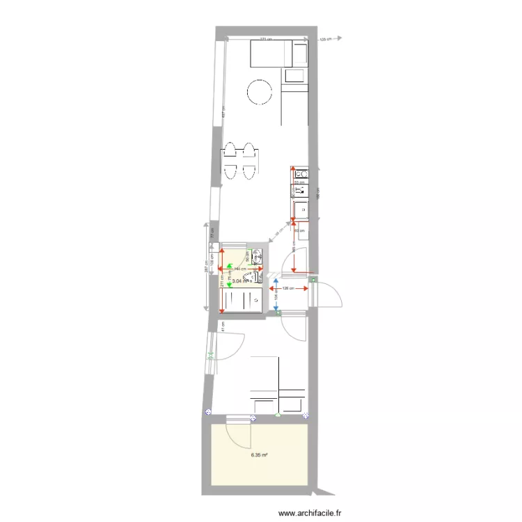 Qta Pequena Studios revu 1202. Floor plan with Qta Pequena Studios revu 1202. Floor plan with