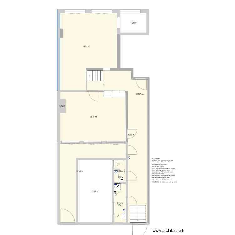 NH93-kees1b . Floor plan with 