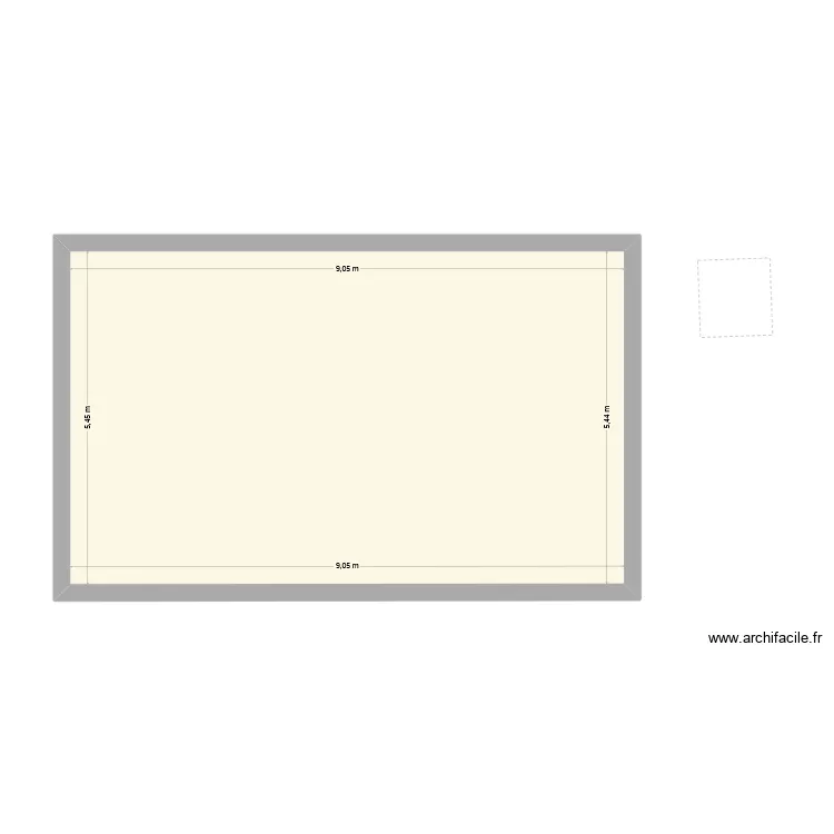 O Gru&ntilde;edo. Floor plan with 1  and 49 m²