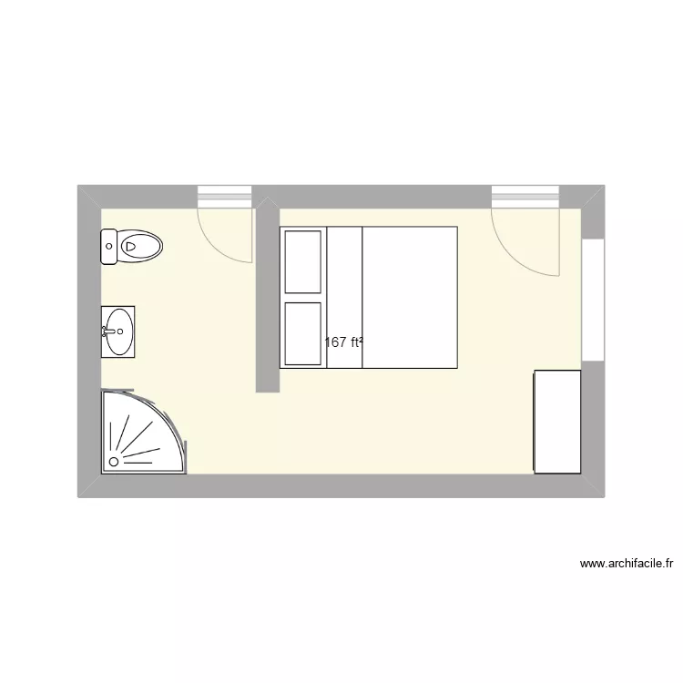 Plan SDB2. Floor plan with Plan SDB2. Floor plan with