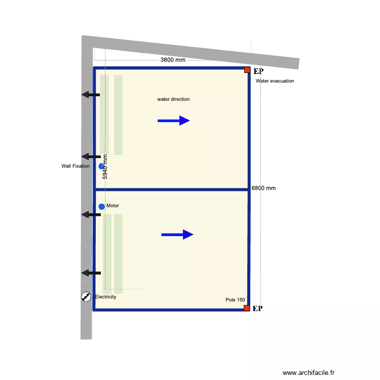 6800*3800 Steven taft. Floor plan with 2 Rooms and 21 m² 6800*3800 Steven taft. Floor plan with 2 Rooms and 21 m²