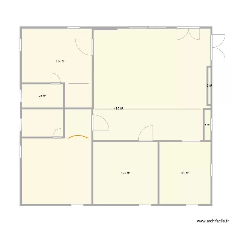 Plan B 1st floor. Floor plan with Plan B 1st floor. Floor plan with