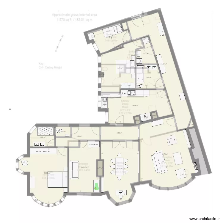 FitzJames 23. Floor plan with FitzJames 23. Floor plan with