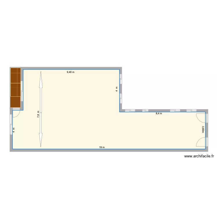 lagasca 27. Floor plan with 
