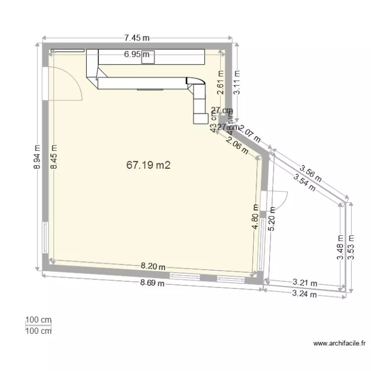Pinor. Floor plan with 
