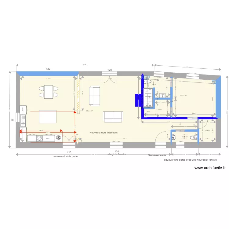 Lounge Jan 20. Floor plan with 
