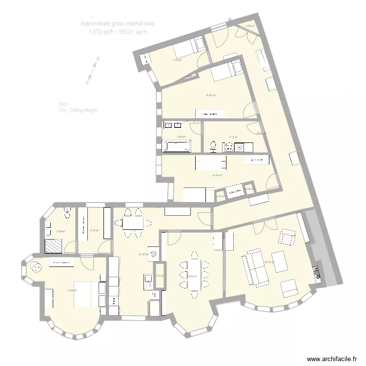 FitzJames version5. Floor plan with 