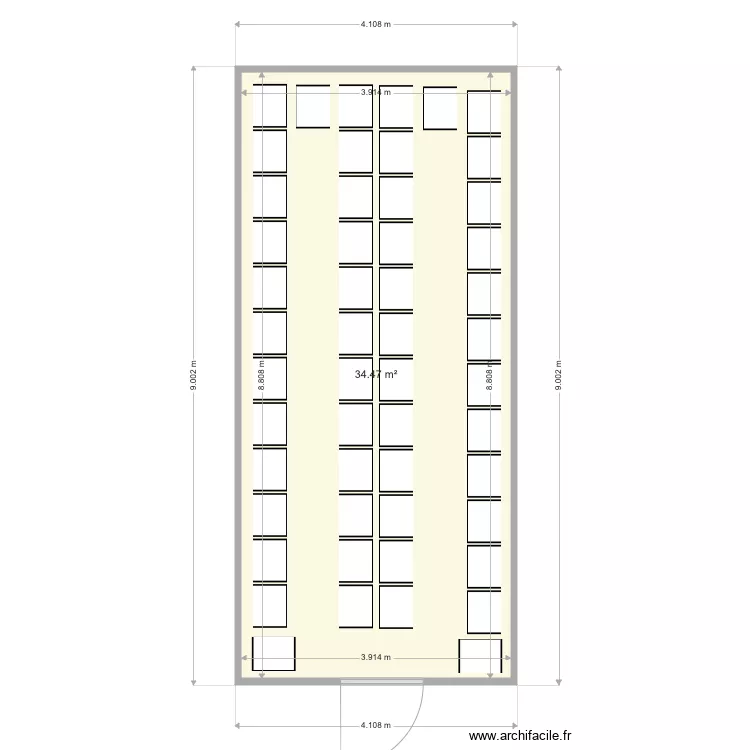 Blue  Big. Floor plan with 