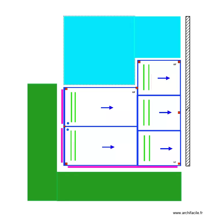 Laffargue ERICEIRA. Floor plan with Laffargue ERICEIRA. Floor plan with