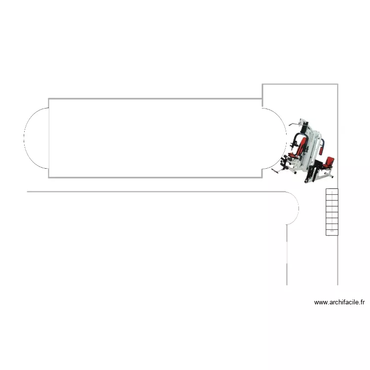 fitness. Floor plan with 