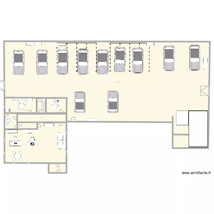 louis chavagnac. Floor plan with 8  and 1168 m²