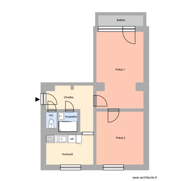 &Scaron;t&iacute;tn&eacute;ho 1114, byt 9. Floor plan with 15  and 175 m²