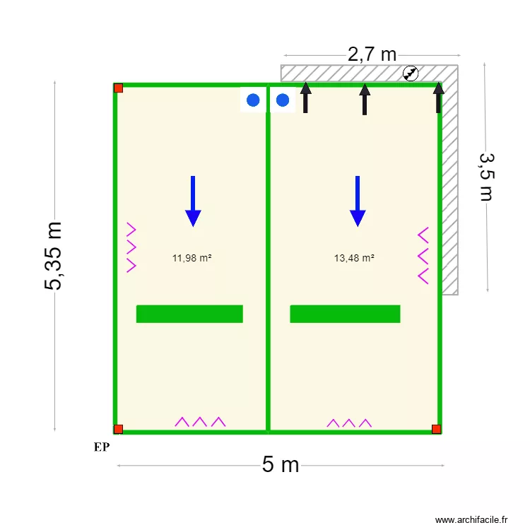 Wlodzimierz Paszt. Floor plan with 