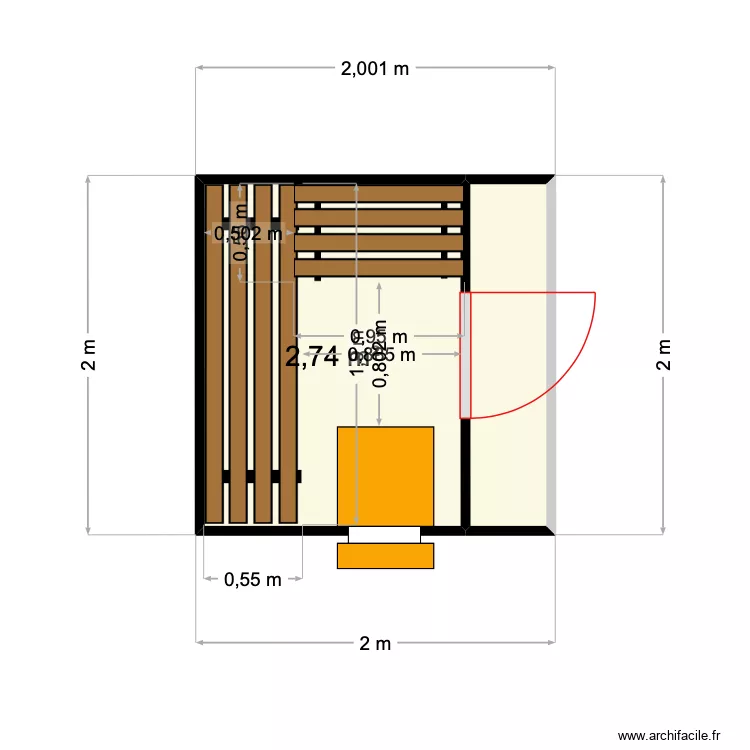 План1 викинг. Floor plan with 2 and 4 m² План1 викинг. Floor plan with 2 and 4 m²