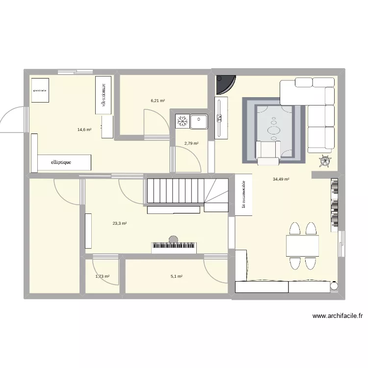 Plan: design #1 Derusha. Floor plan with 